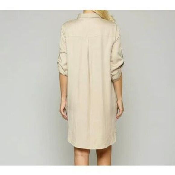 Joh Women’s TAYLOR TENCEL SHIRT TUNIC DRESS Size Large NEW - Picture 2 of 8